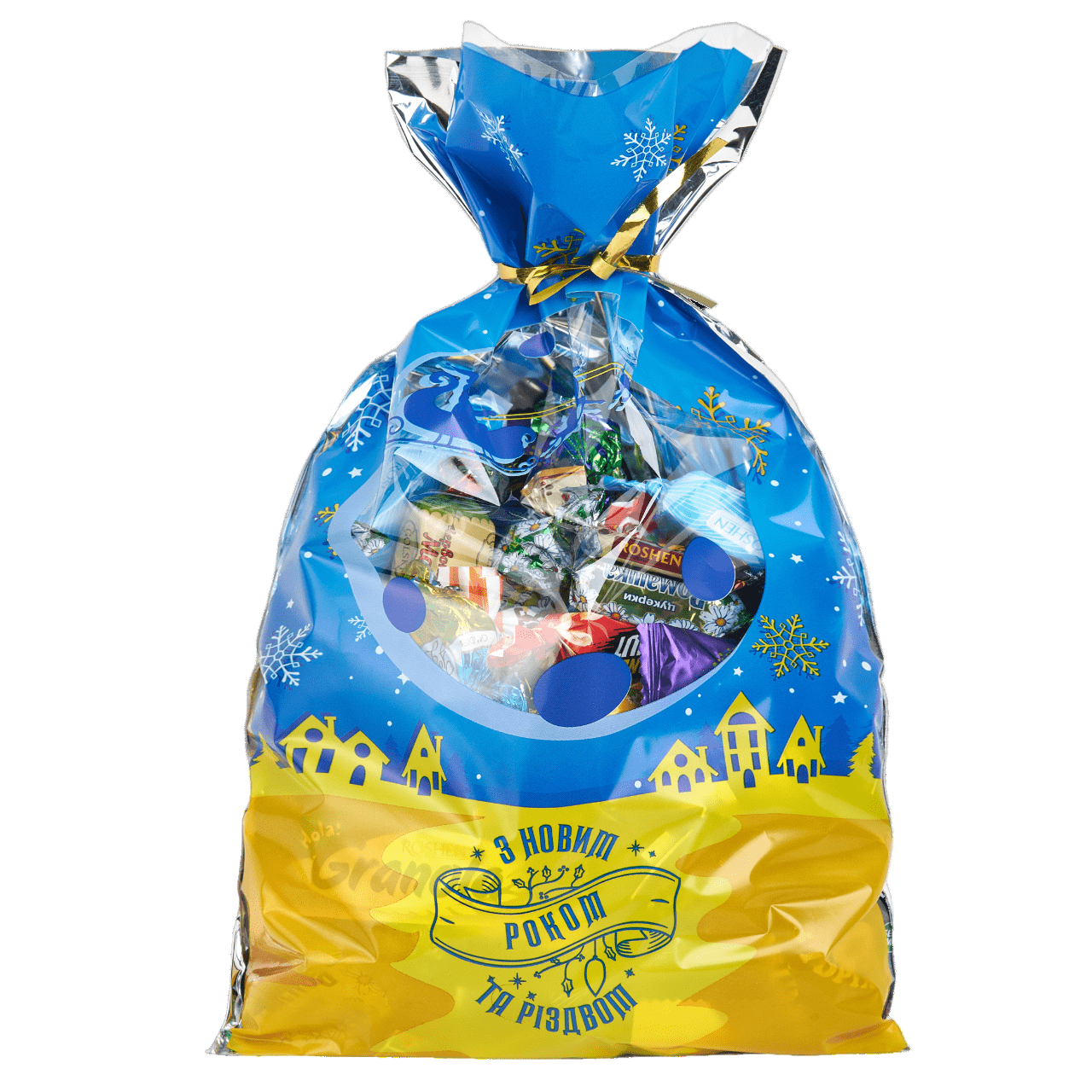 Солодкий новорічний подарунок №3 (ПАКЕТ), СВІТС ПЛЮС, 500 грам.